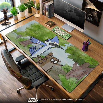 Regular Show Mouse Pad, Mordecai & Rigby Cartoon Desk Mat