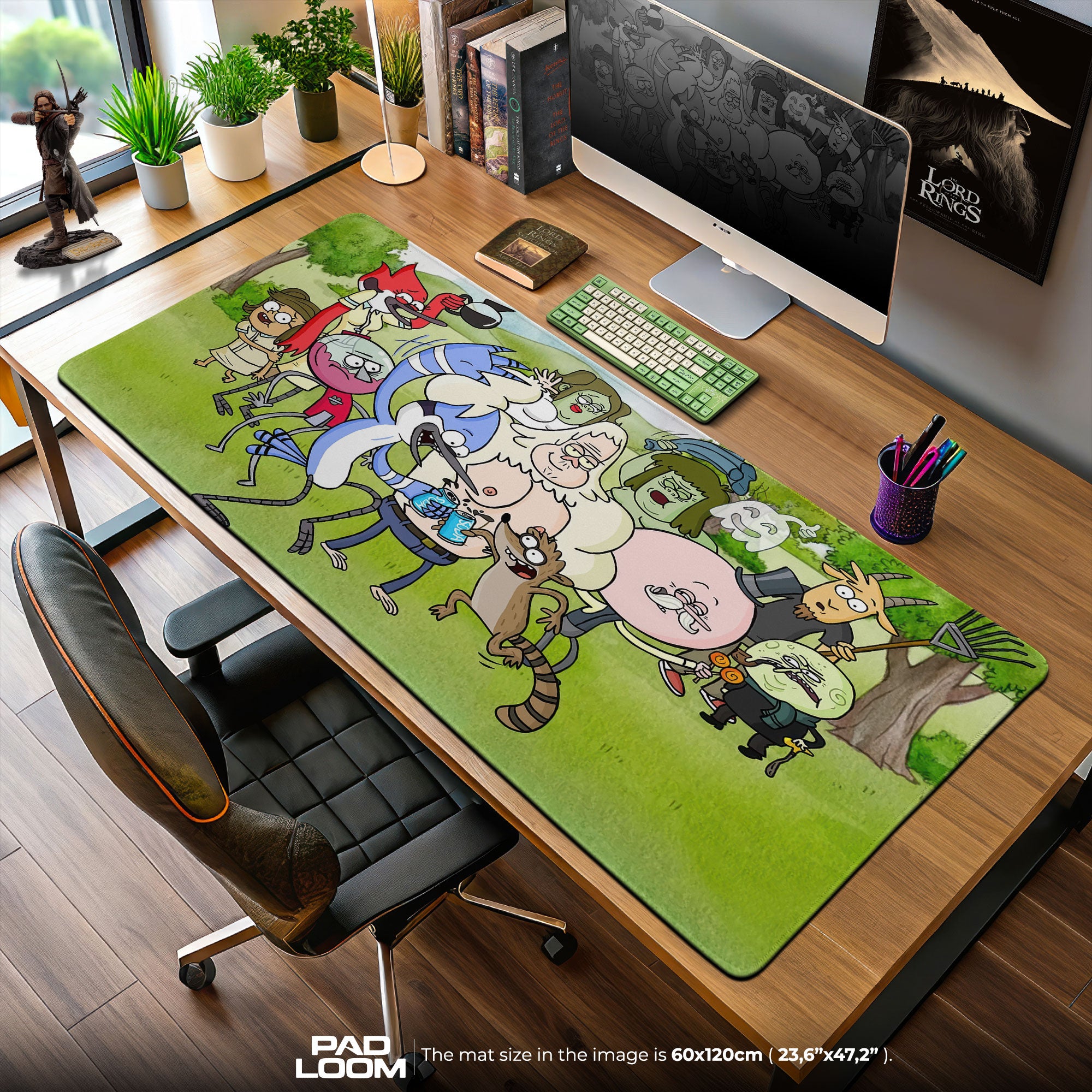 Regular Show Mouse Pad, Park Crew Cartoon Desk Mat