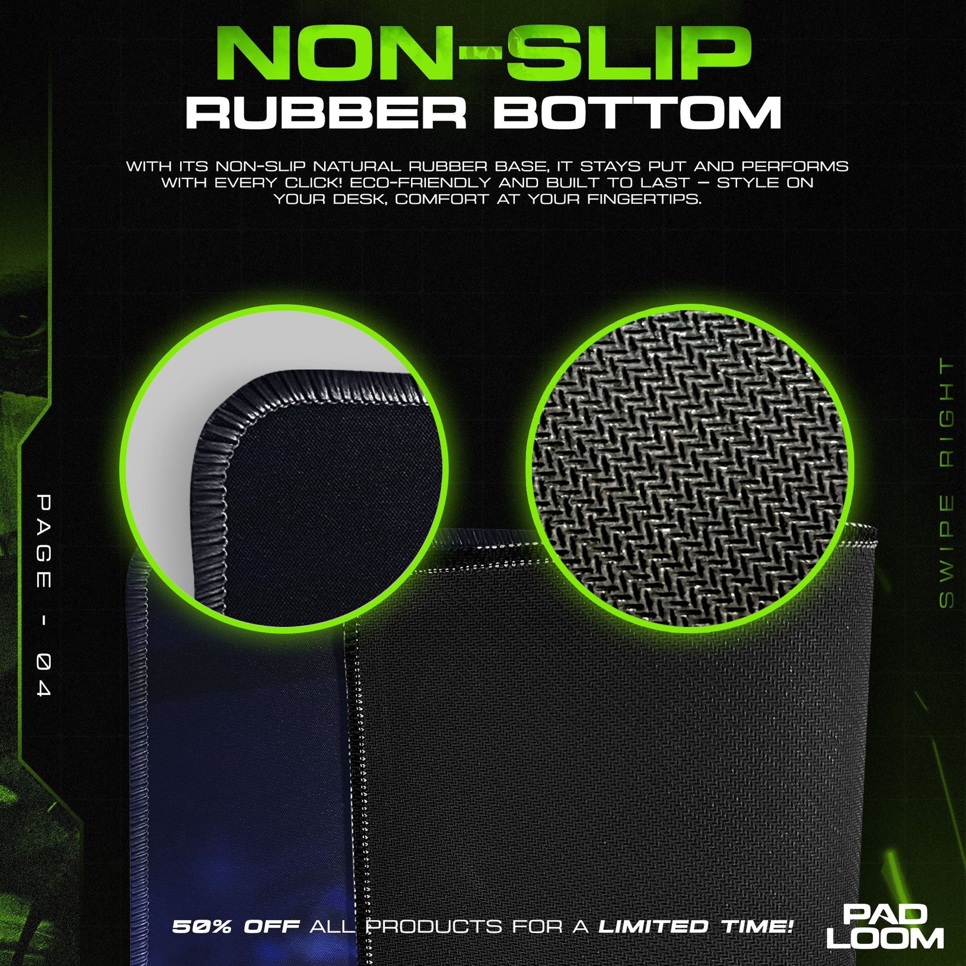 Rei Ayanami Cyber Core Mouse Pad, Anime Gaming Desk Mat Padloom