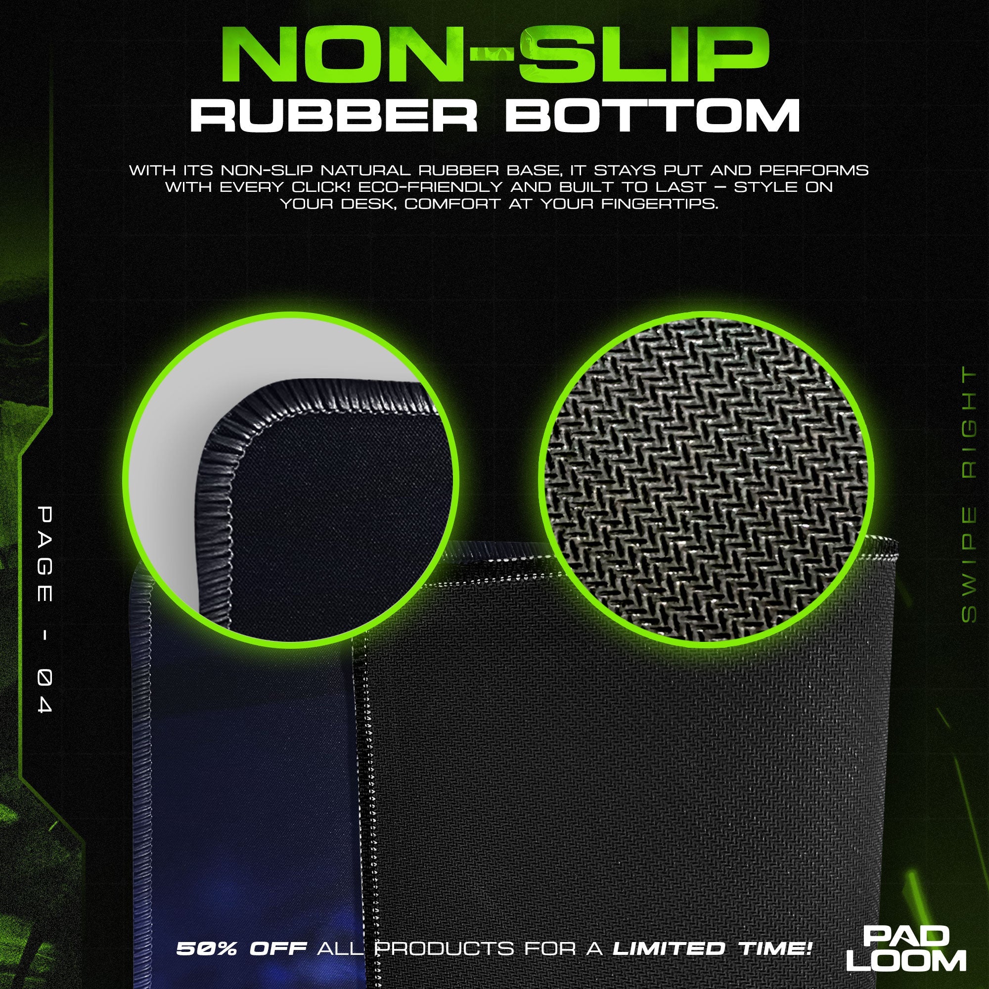 Rei Ayanami Cyber Core Mouse Pad, Anime Gaming Desk Mat Padloom