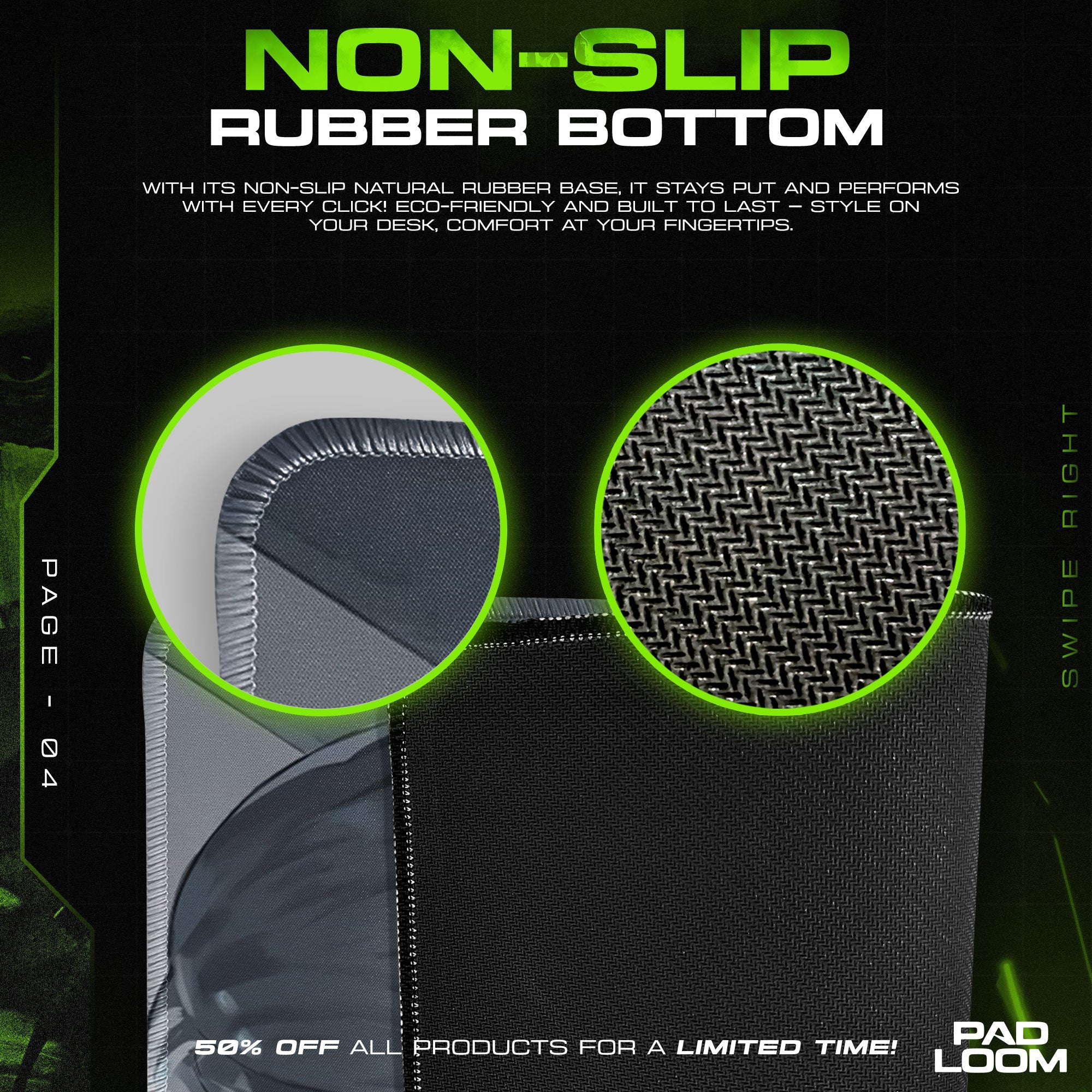 Rei Ayanami Rainfall Mouse Pad, Anime Gaming Desk Mat Padloom