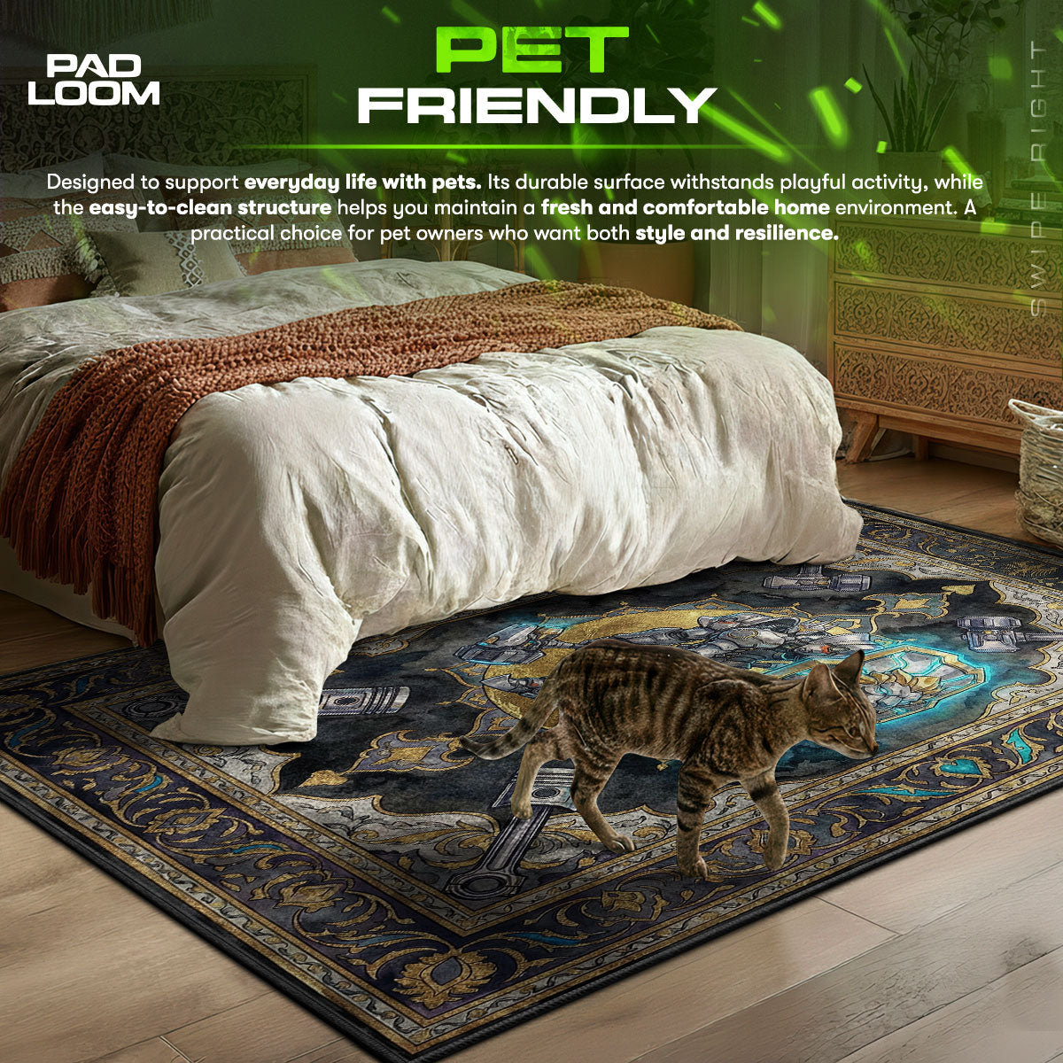 Reinhardt Lion Shield Rug - Overwatch Chair Mat