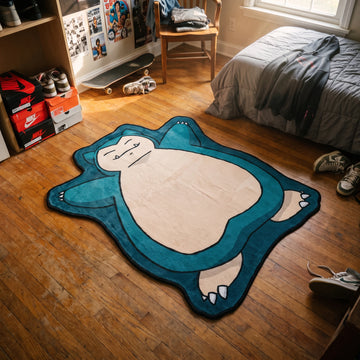 Relaxing Snorlax Rug - Shaped Anime Area Rug