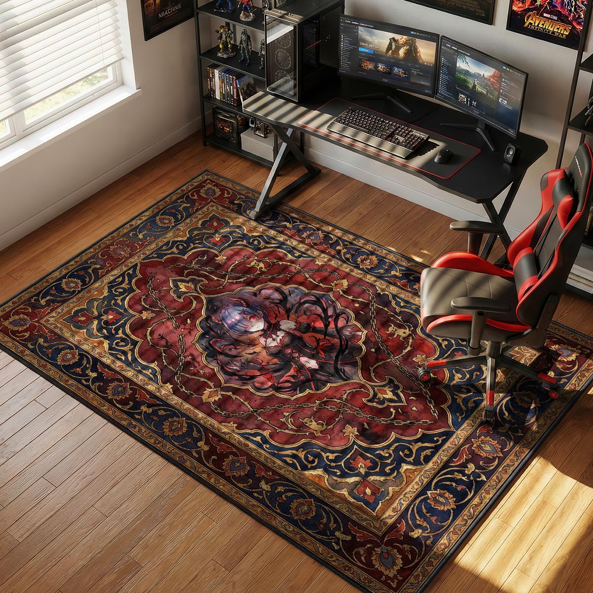 Rem Oni Rage Rug - Re:Zero Chair Mat