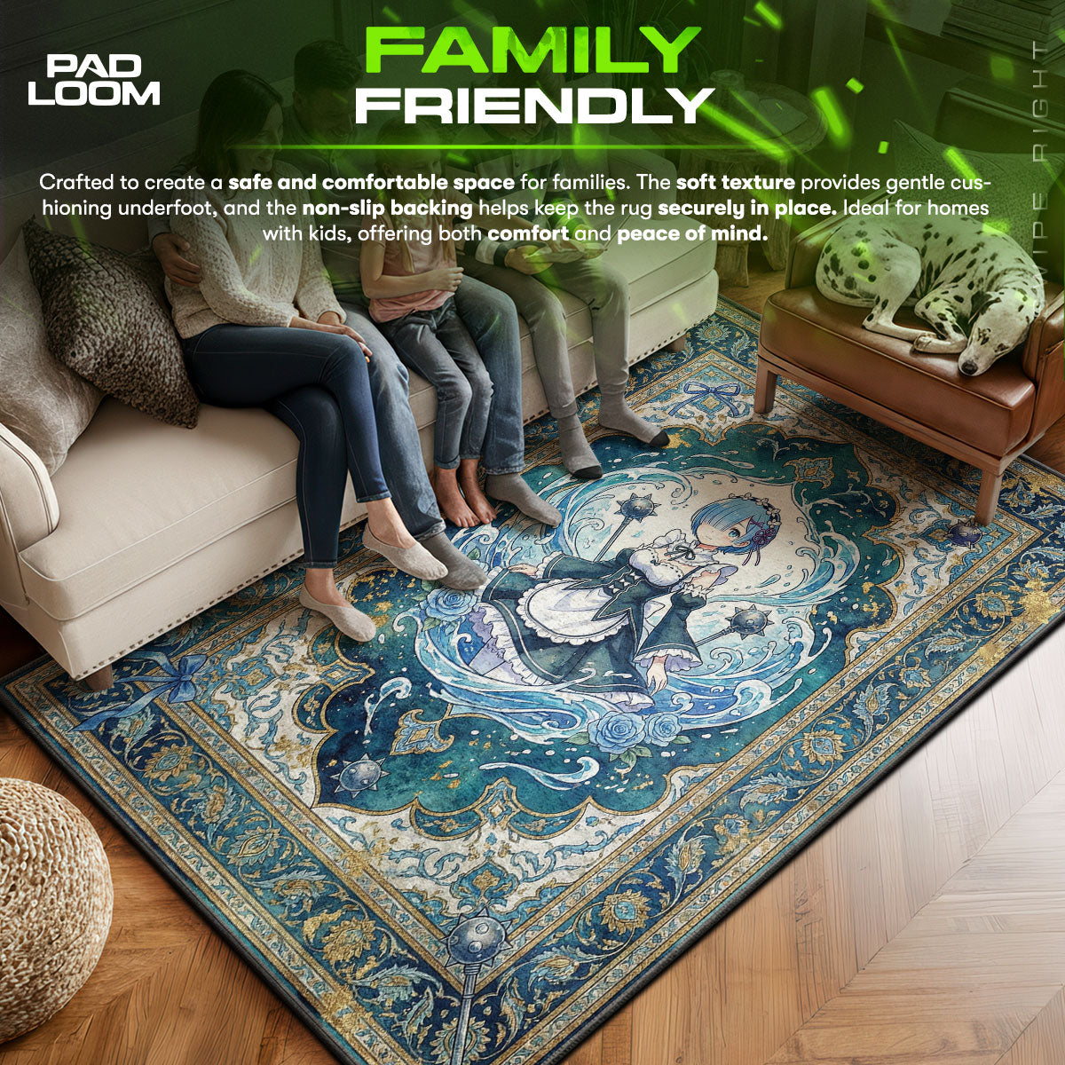 Rem Water Maiden Rug - Re:Zero Chair Mat