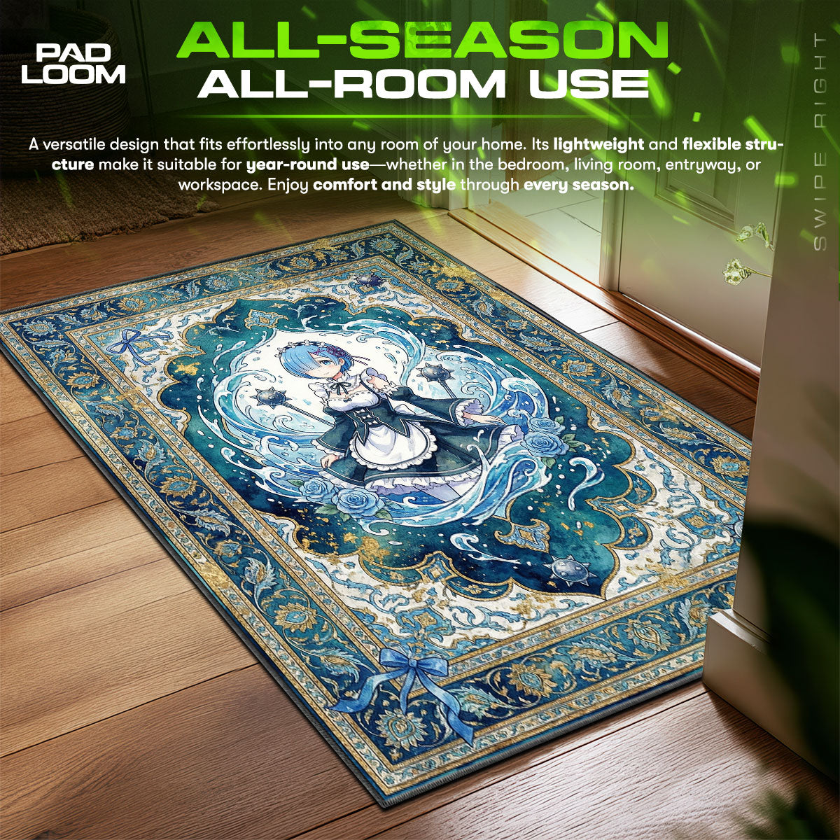 Rem Water Maiden Rug - Re:Zero Chair Mat