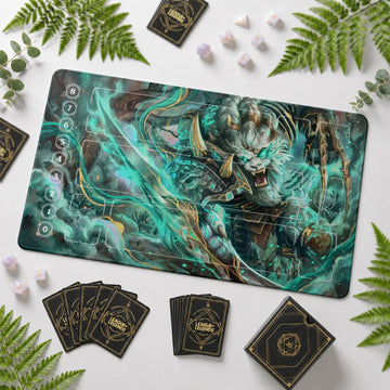 Rengar Jade Playmat - LoL Riftbound TCG Mat