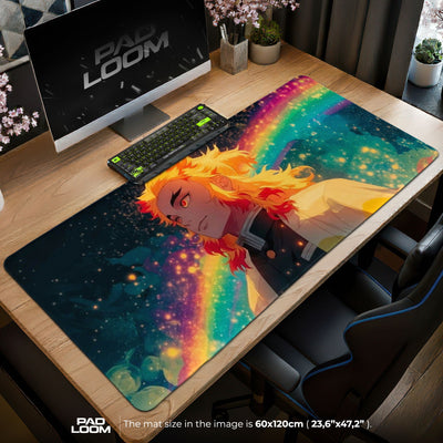 Rengoku Mouse Pad - Flame Hashira Anime Desk Mat