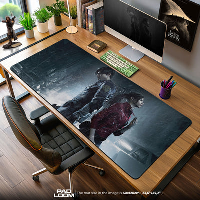 Resident Evil Leon Claire Mouse Pad, Game Horror Gaming Desk Mat