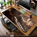 Resident Evil Leon Intense Mouse Pad, Game Horror Gaming Desk Mat Padloom