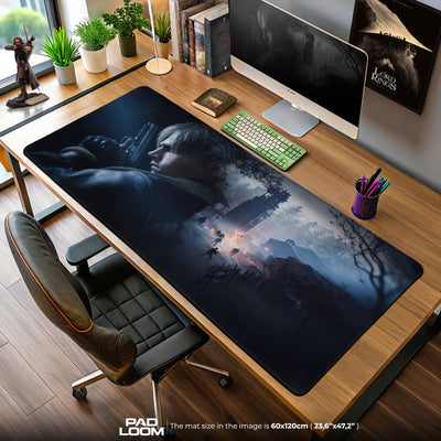 Resident Evil Leon Mouse Pad, Game Horror Gaming Desk Mat