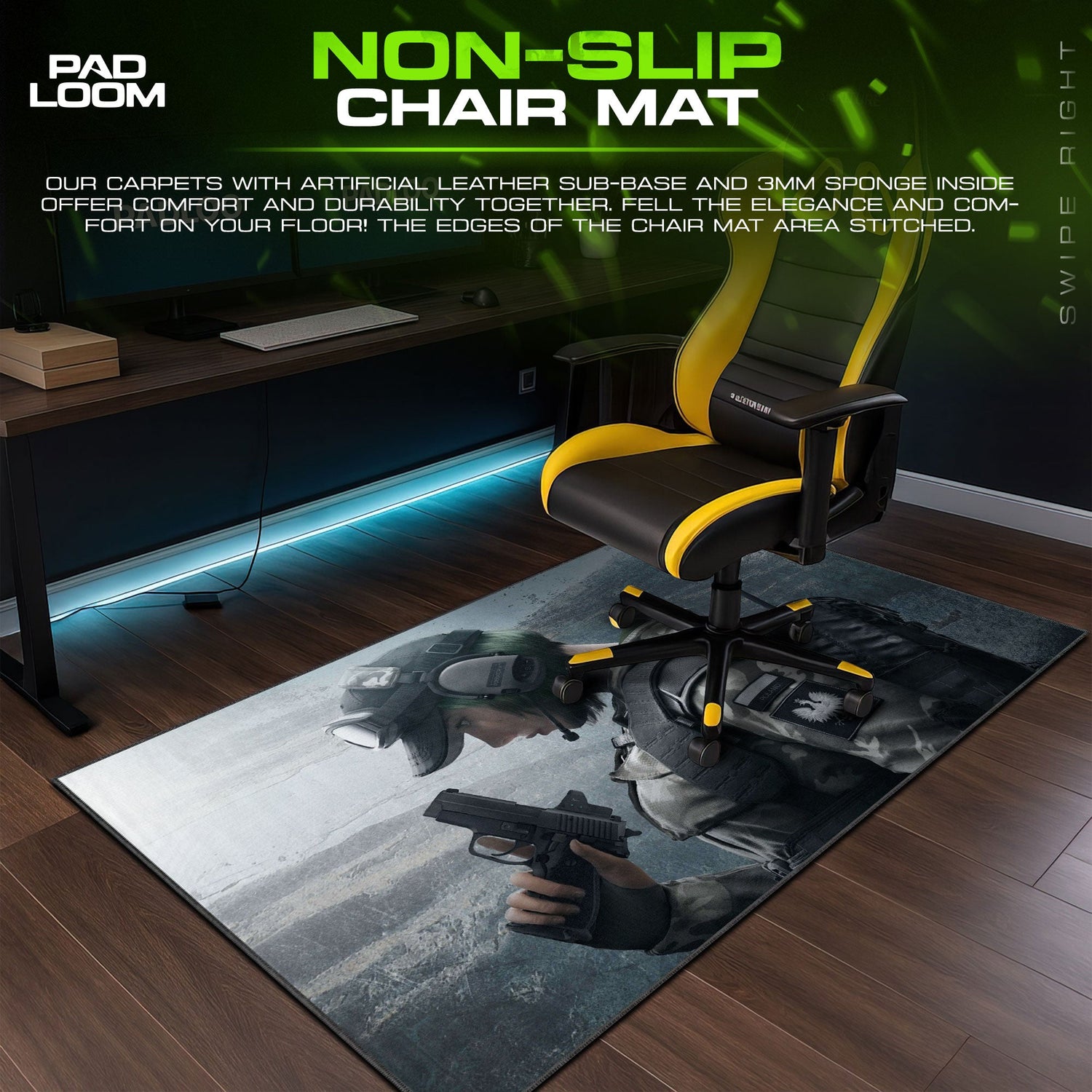 Resident Evil Zofia Mouse Pad, Game Operator Gaming Desk Mat Padloom