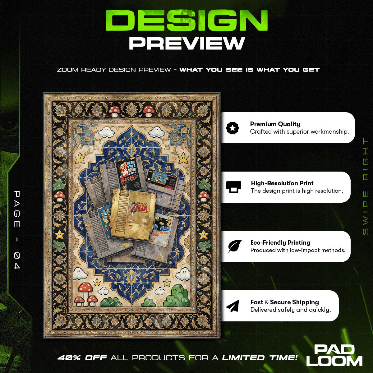 Cartridge Collection Area rug — main product view