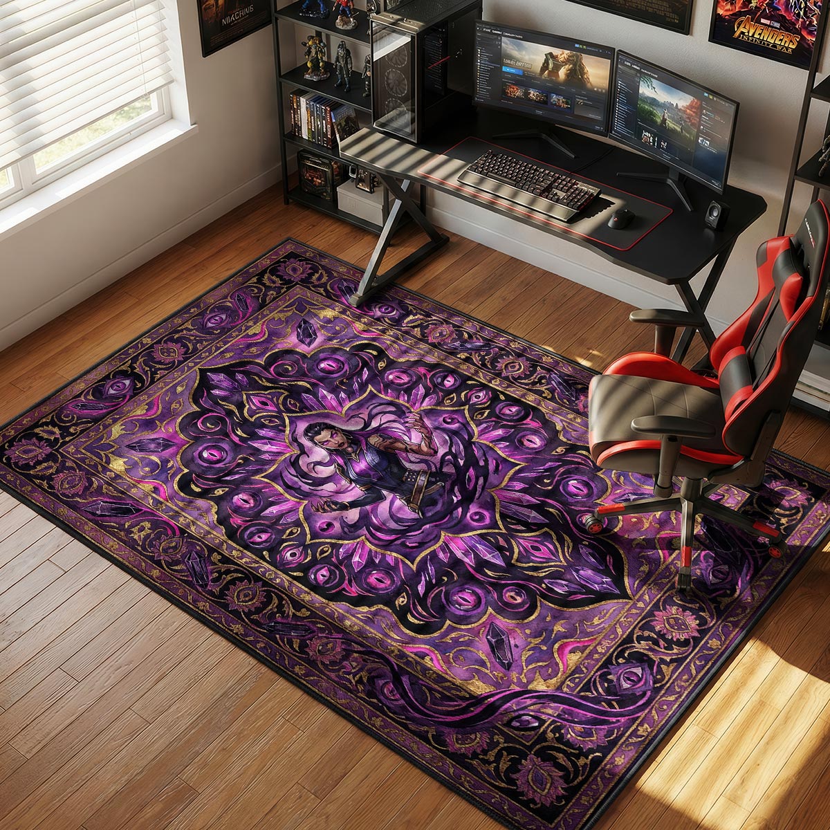 B-12 Rotes Protokollteppich - Streunende Stuhlmatte