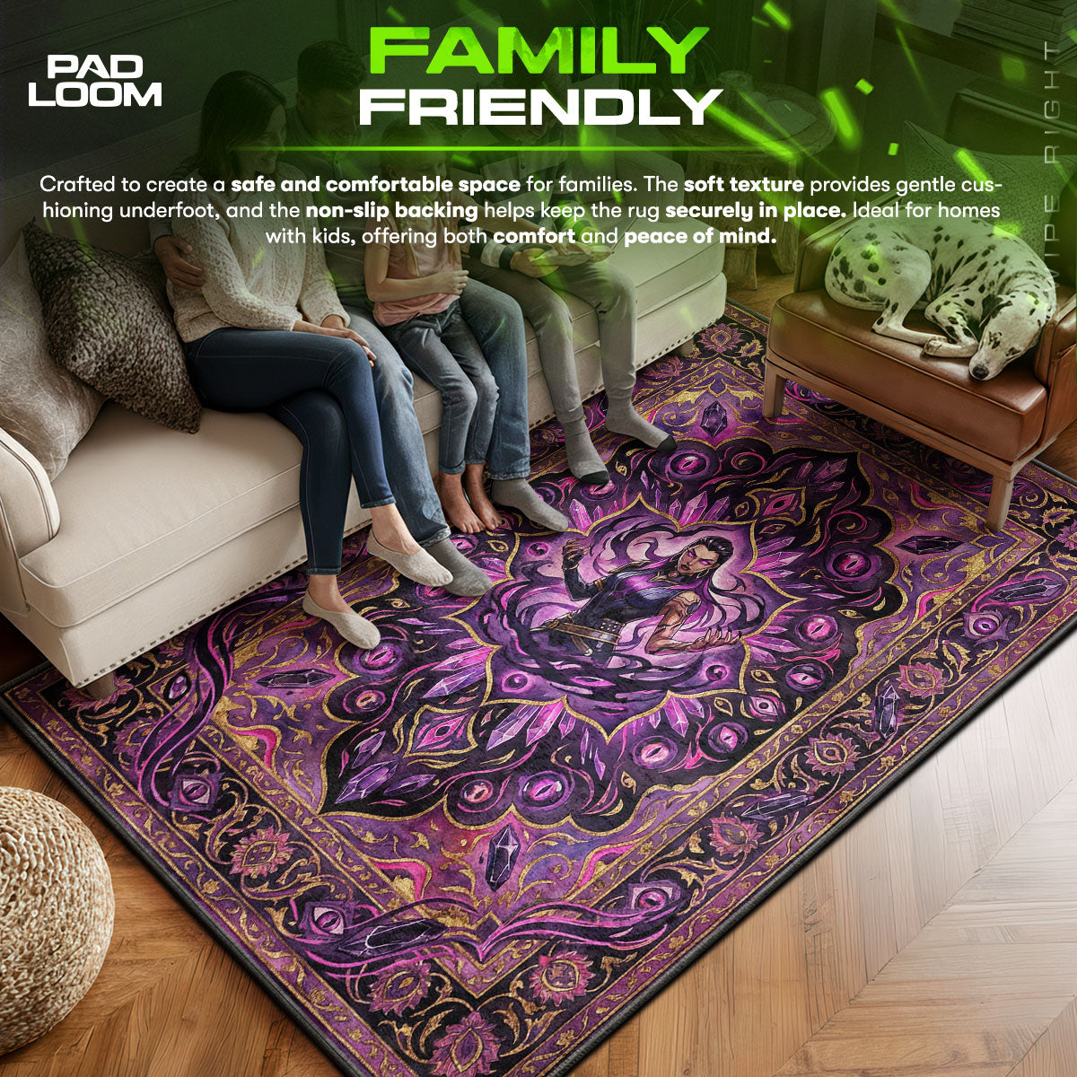 B-12 Rotes Protokollteppich - Streunende Stuhlmatte