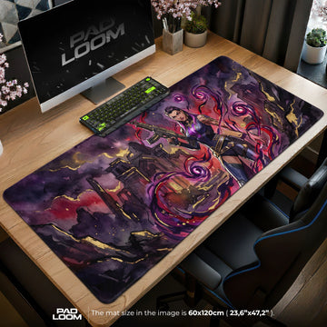 Reyna Soul Harvest Mouse Pad - Valorant Desk Mat