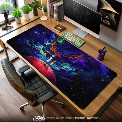 Rick and Morty Cosmic Journey Mouse Pad, Cartoon Gamer Desk Mat