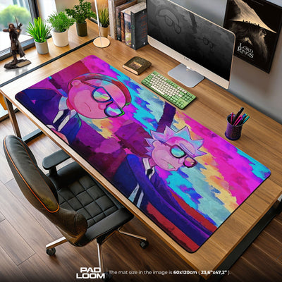 Rick and Morty Shades Mouse Pad, Cartoon Gamer Desk Mat