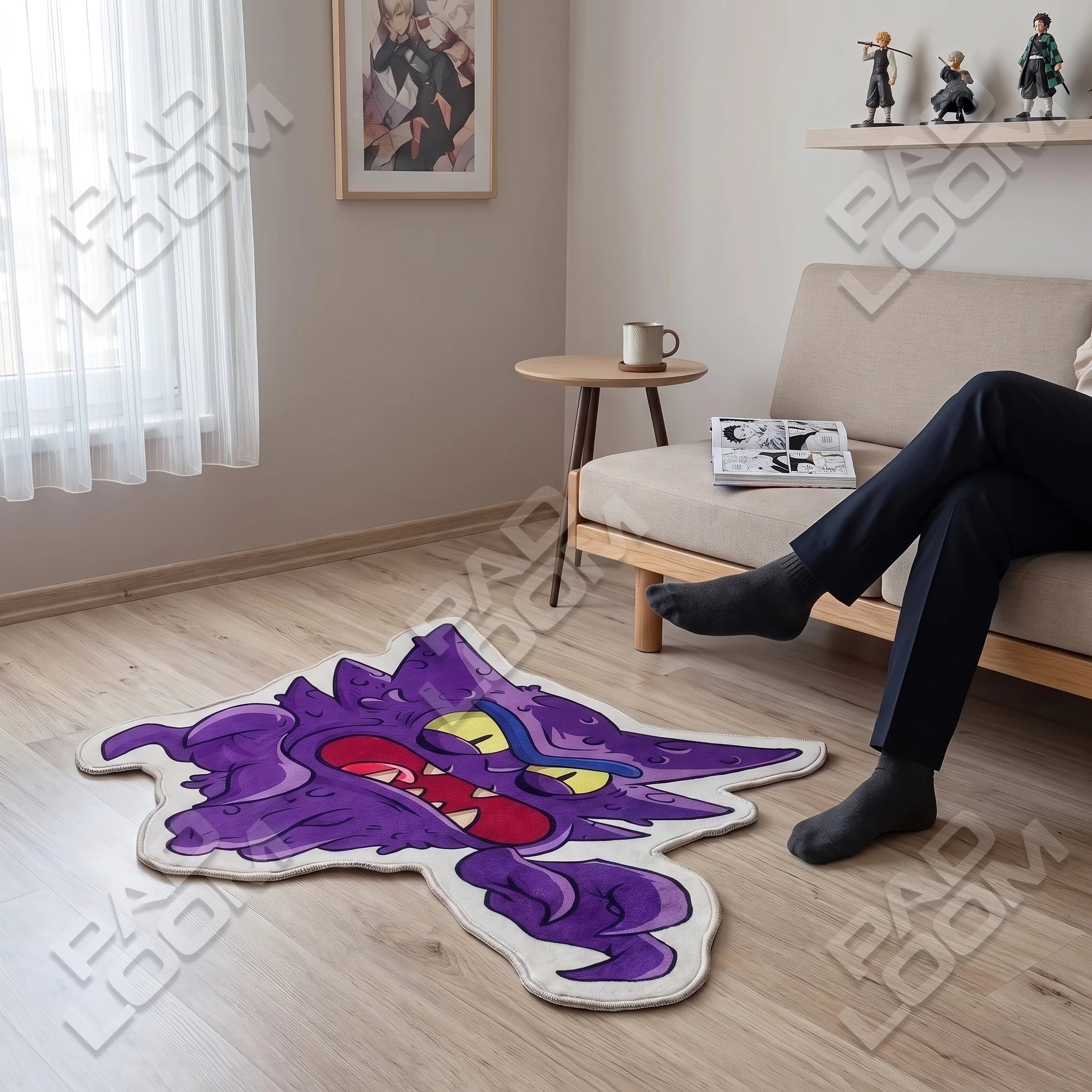 Rick Haunted Rug - Shaped Cartoon Area Rug