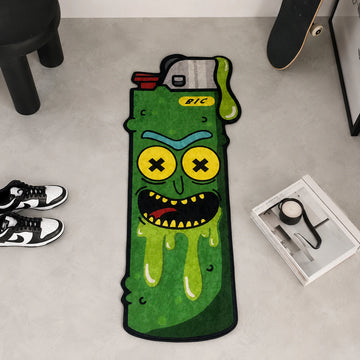 Rick Lighter shaped area rug, die-cut cartoon rug