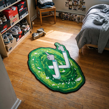 Rick Portal Rug - Shaped Cartoon Area Rug