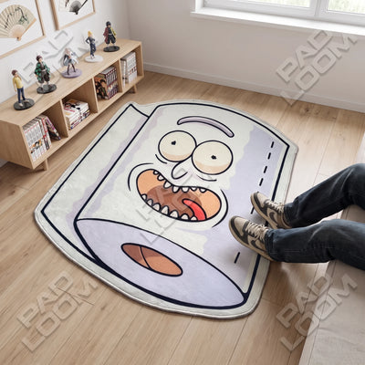 Rick Sanchez Rug - Shaped Cartoon Area Rug