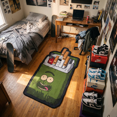 Rick Sanchez Smoke Rug - Shaped Cartoon Area Rug