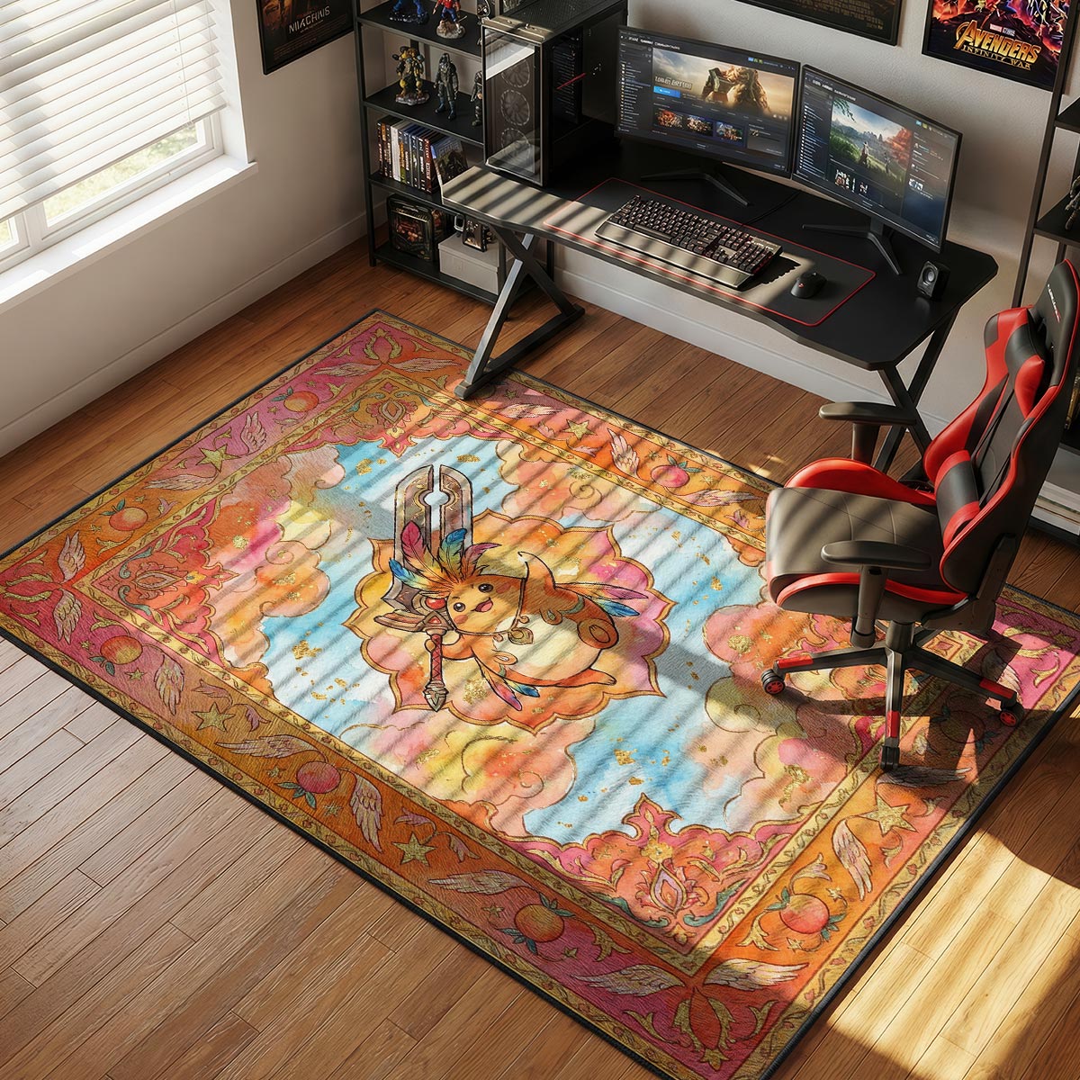 B-12 Rotes Protokollteppich - Streunende Stuhlmatte