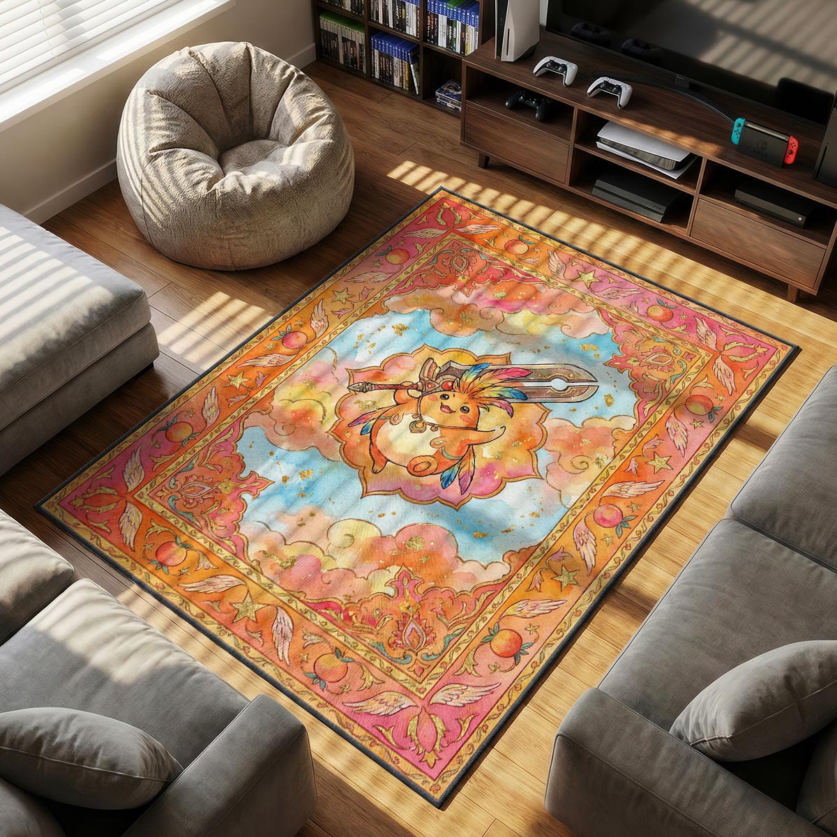 B-12 Rotes Protokollteppich - Streunende Stuhlmatte