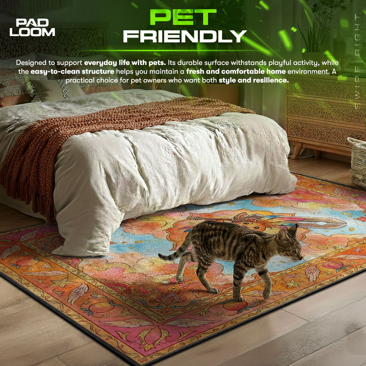 B-12 Rotes Protokollteppich - Streunende Stuhlmatte