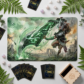 Riven Exile Playmat - LoL Riftbound TCG Mat