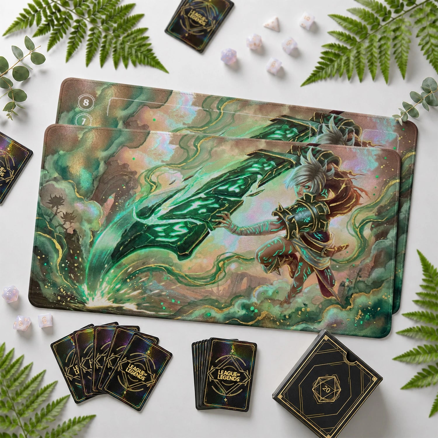 Riven Verdant Playmat - LoL Riftbound TCG Mat