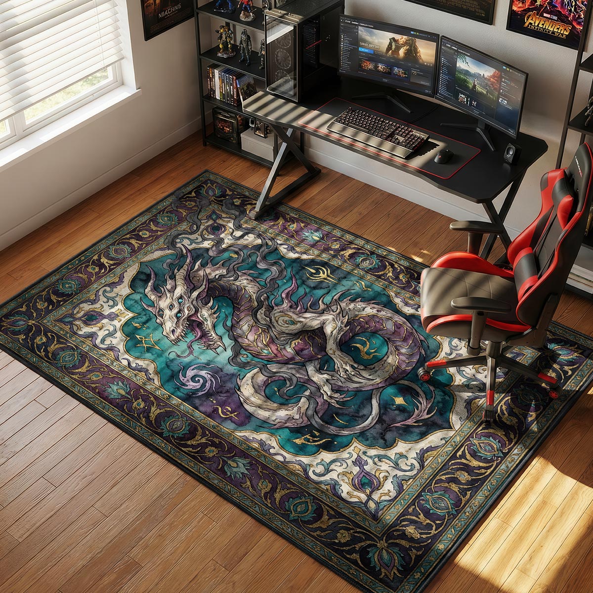 Riven Wish Dragon Rug - Destiny 2 Chair Mat