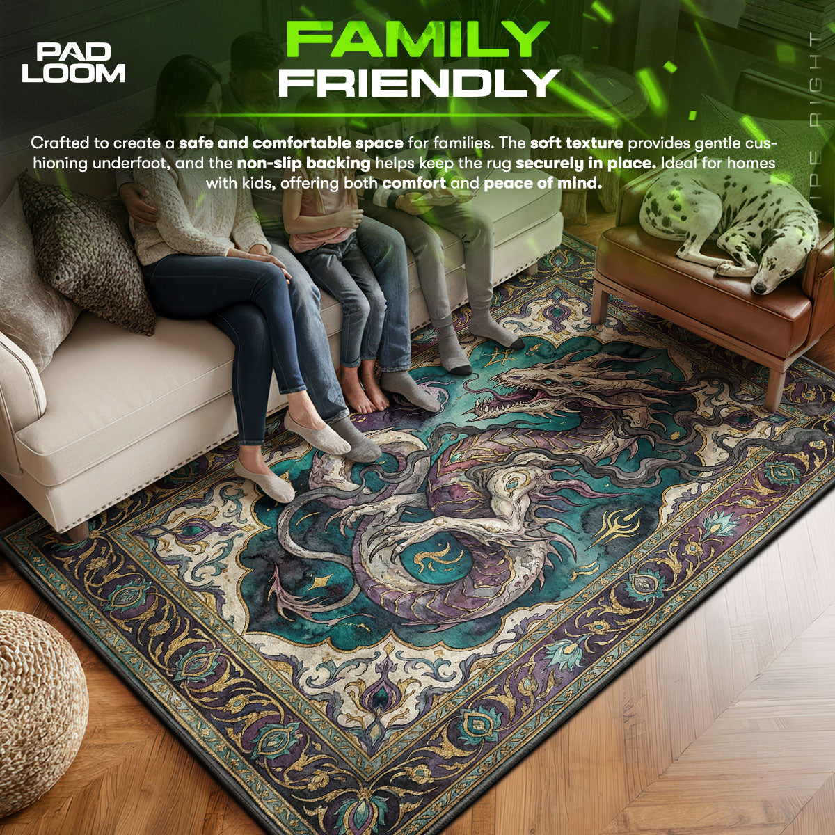 Riven Wish Dragon Rug - Destiny 2 Chair Mat