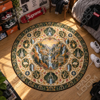 Rivendell Autumn Round Rug - Lord of the Rings Chair Mat