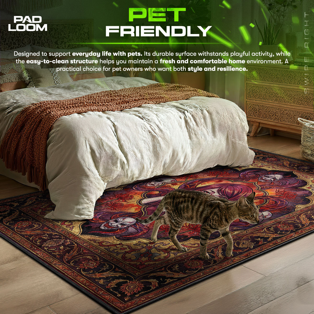 Rize Kamishiro Binge Eater Rug - Tokyo Ghoul Chair Mat