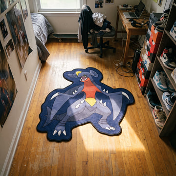 Roaring Garchomp Rug - Shaped Anime Area Rug
