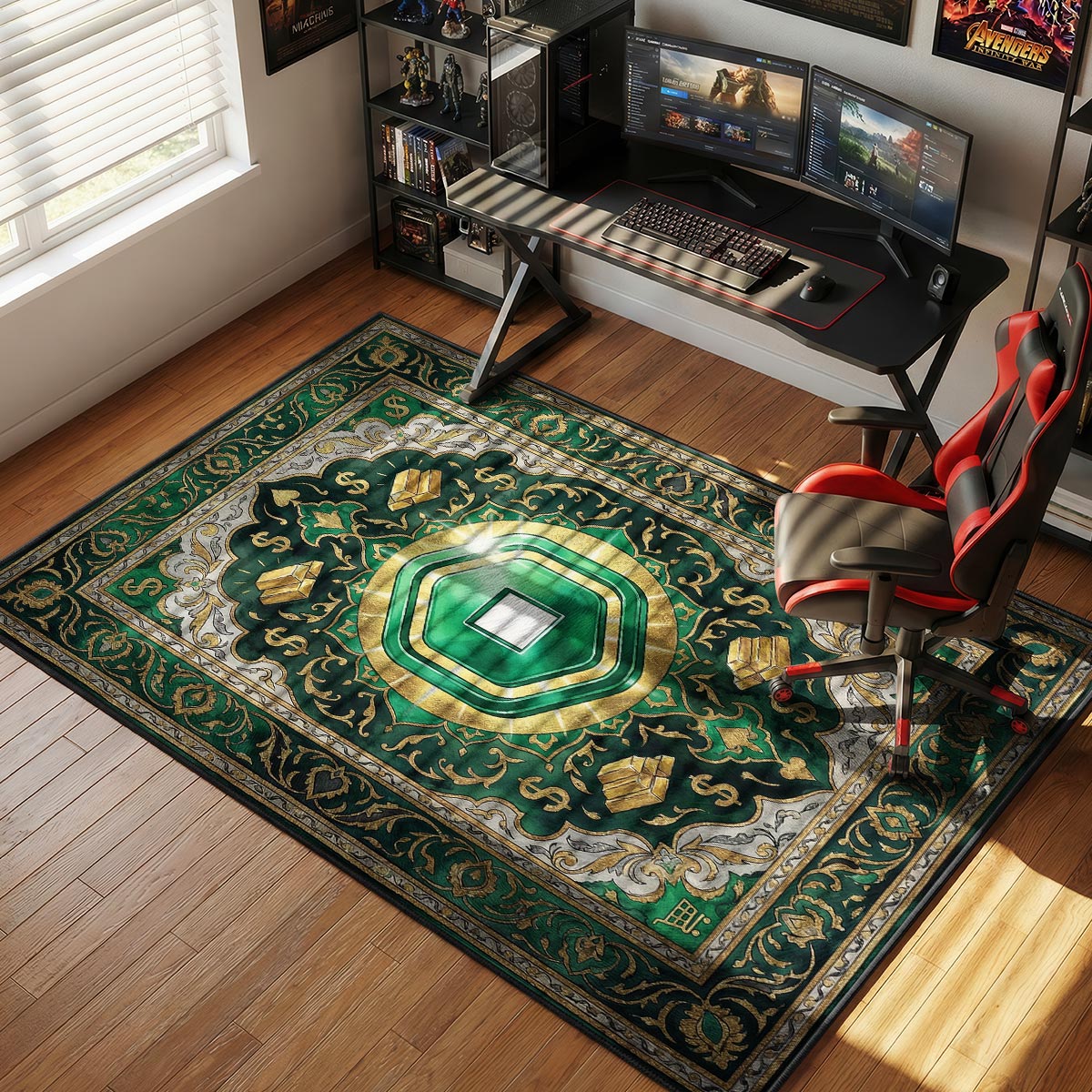 Robux Tycoon Wealth Rug - Roblox Chair Mat