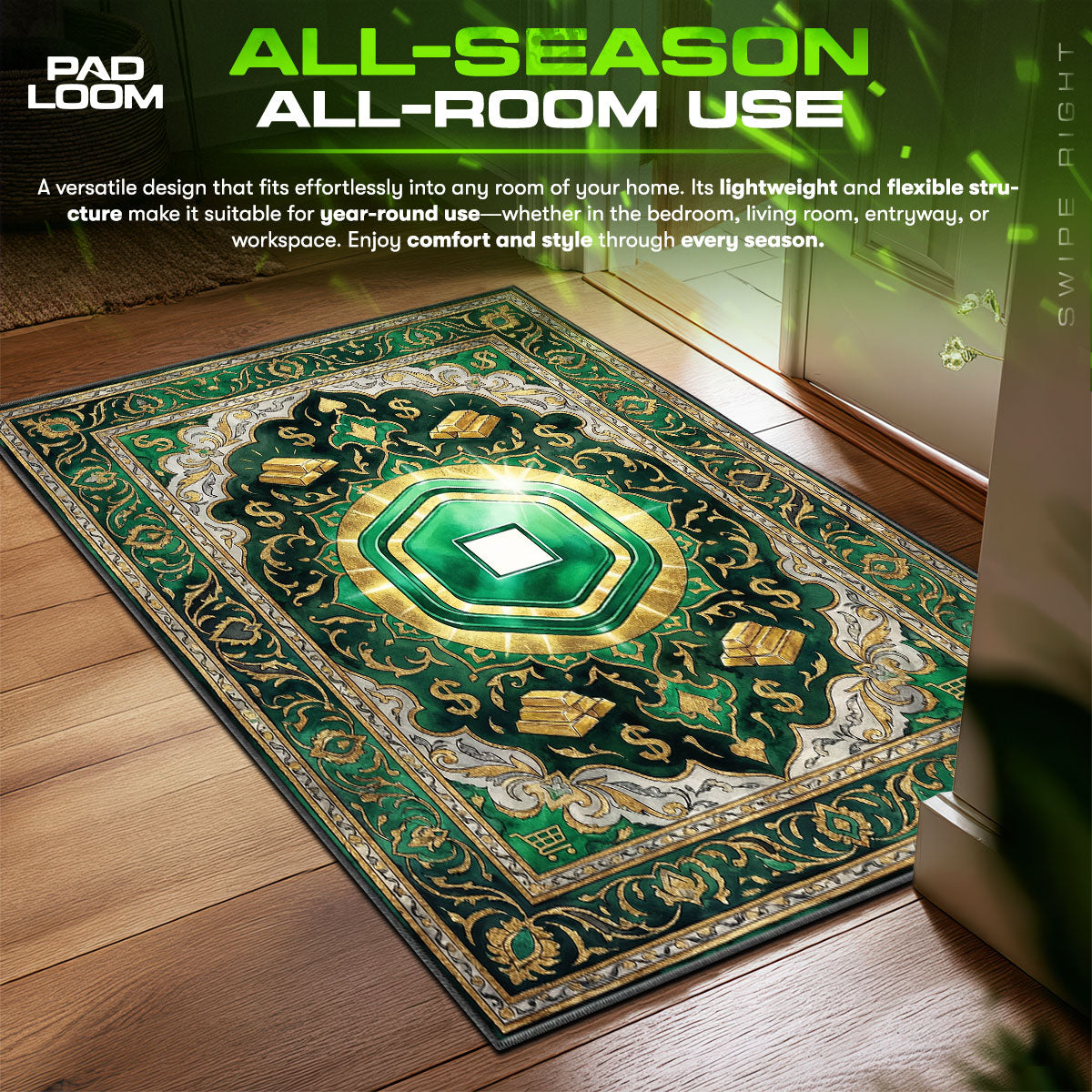 Robux Tycoon Wealth Rug - Roblox Chair Mat