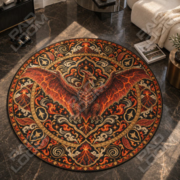Rodan Soaring Round Rug - Godzilla Chair Mat