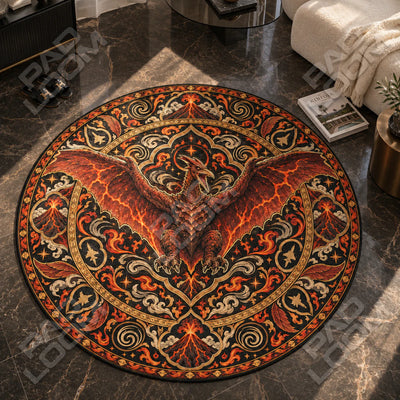 Rodan Soaring Round Rug - Godzilla Chair Mat
