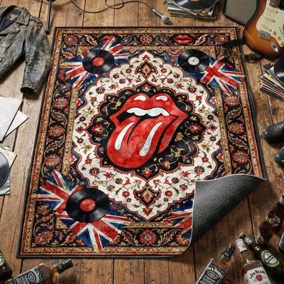 Rolling Stones Tongue Rug — Rock & Roll Area Rug