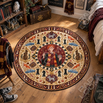 Ron Chess Round Rug - Harry Potter Chair Mat