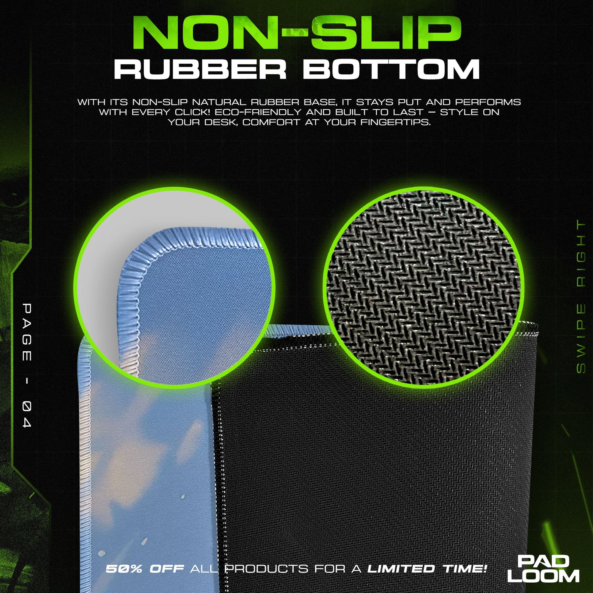 Roronoa Zoro Mouse Pad - Blade Focus Anime Desk Mat Padloom