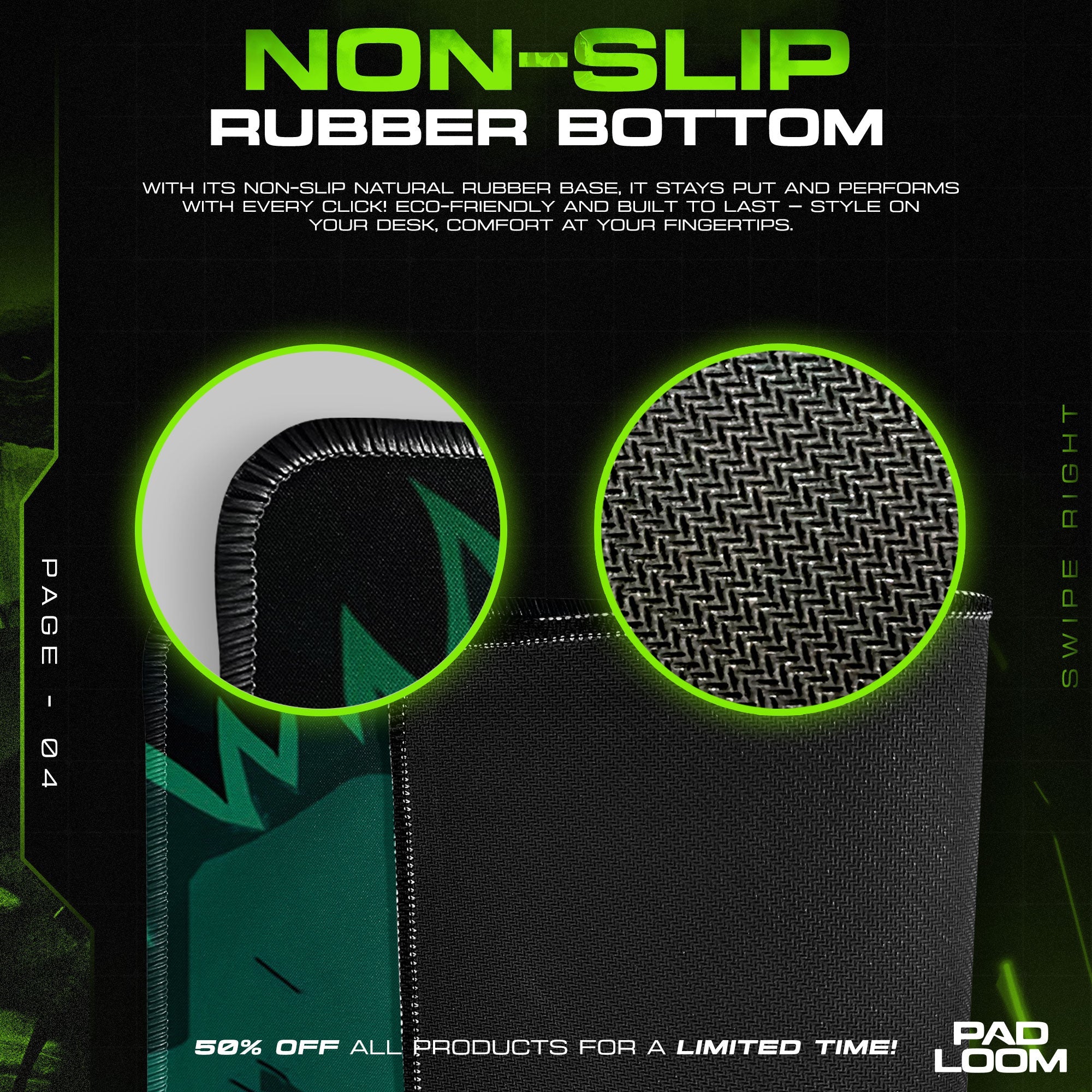 Roronoa Zoro Mouse Pad - Manga Strike Anime Desk Mat Padloom