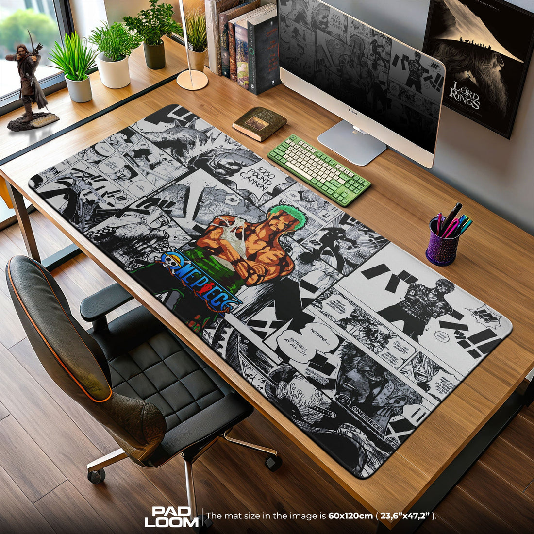 Roronoa Zoro Mouse Pad - Manga Strike Anime Desk Mat Padloom