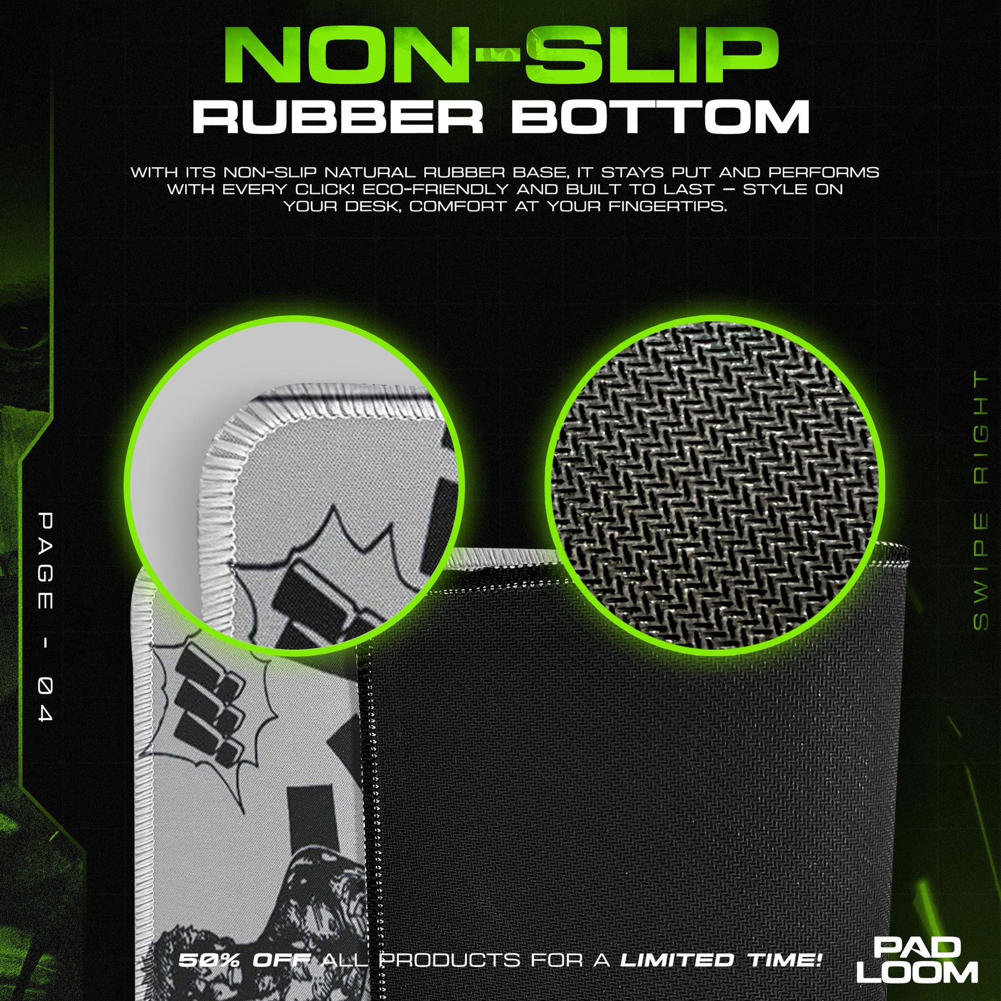 Roronoa Zoro Mouse Pad - Manga Strike Anime Desk Mat Padloom