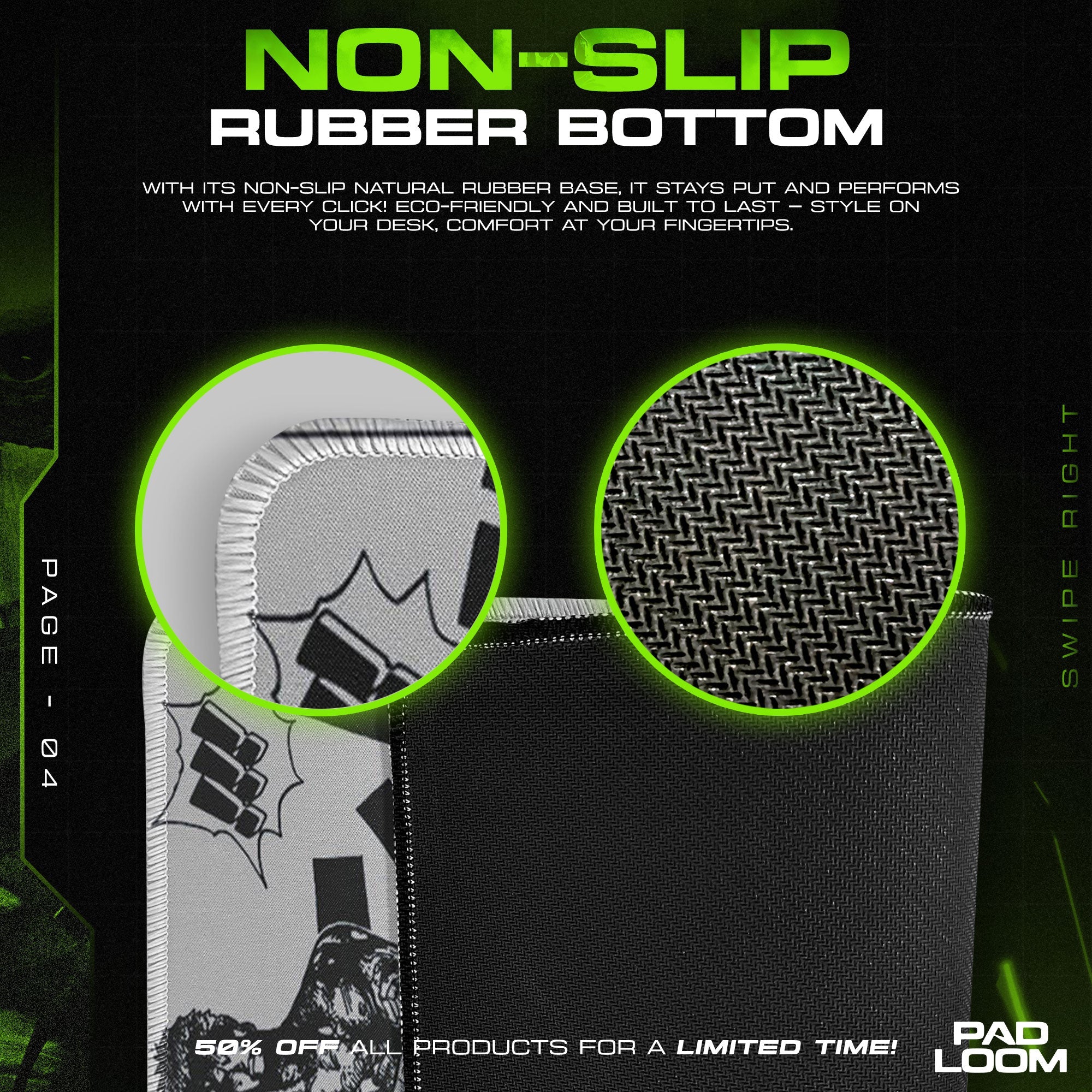 Roronoa Zoro Mouse Pad - Manga Strike Anime Desk Mat Padloom
