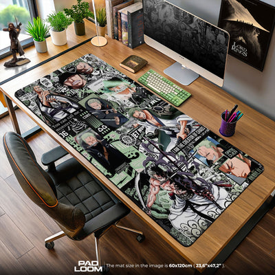 Roronoa Zoro Mouse Pad - Swordsman Chaos Anime Desk Mat