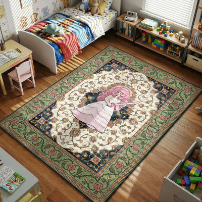 Rose Quartz Sword Rug — Steven Universe Cartoon Area Rug